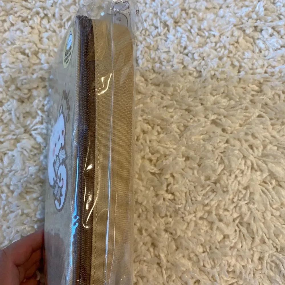 Cute Korean Animal Design Molang Pencil Case/Storage. Beige  OS. Kidcore. Gifts. - Picture 3 of 4